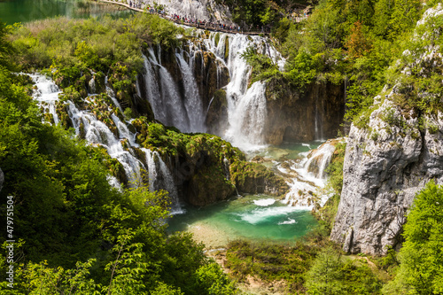 Sastavci waterfalls in Plitvice Lakes National Park  Croatia