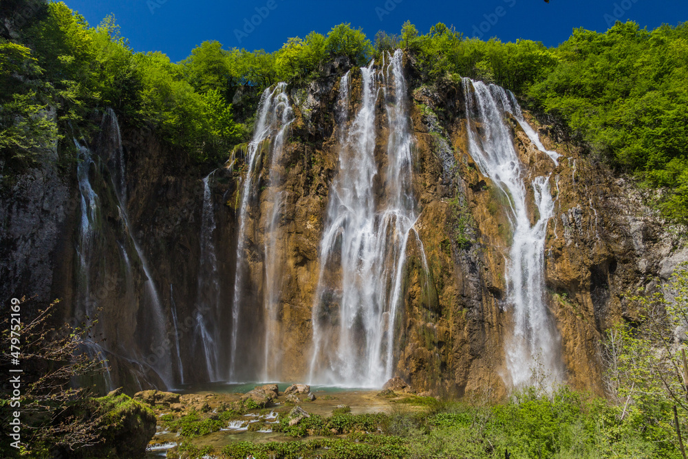 Veliki Slap waterfall Plitvice Lakes National Park, Croatia
