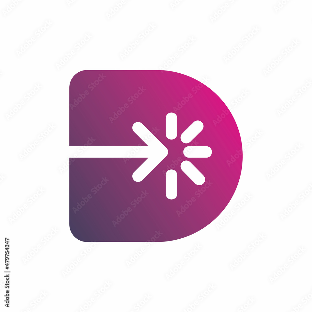 initial d letterarrow target logo design initial d letterarrow target logo design