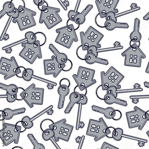 Keys for houses seamless ve...