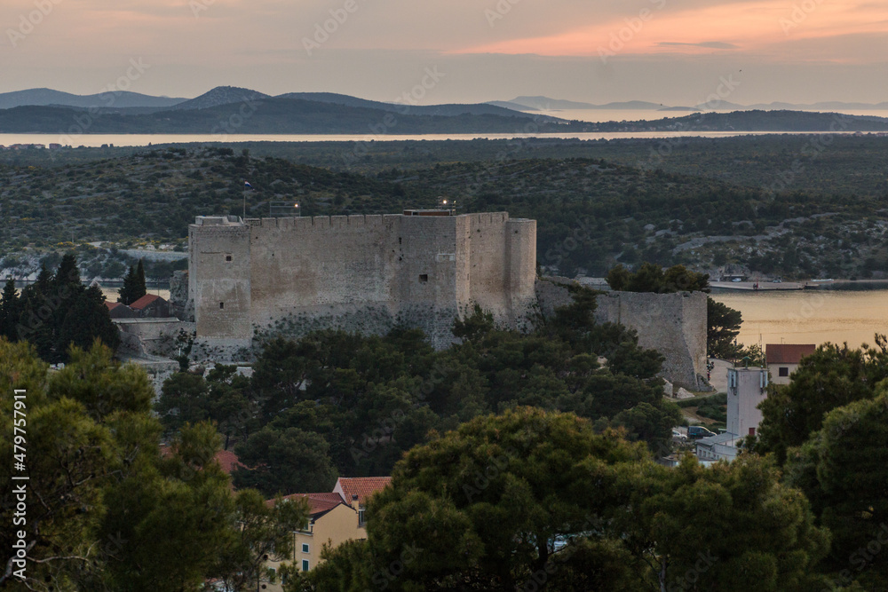 Michael's Fortress in Sibenik, Croatia