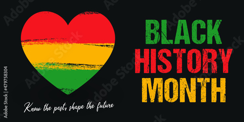 Black History Month, celebrating the black history 

