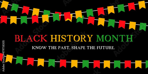Black History Month, celebrating the black history 
