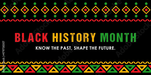 Black History Month, celebrating the black history 
