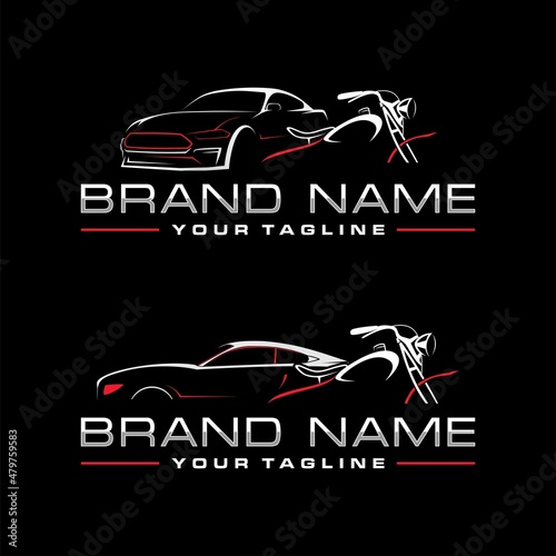 car and motorcycle logo