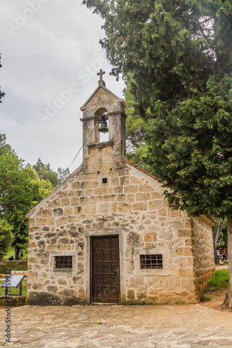 Small church in Krka national park  Croatia