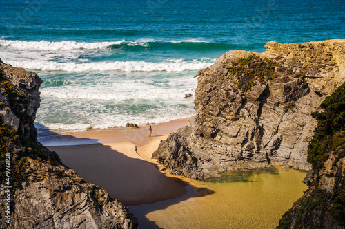 Beautiful Espingardeiro Beach, Vicentina Route, Alentejo, Portugal
