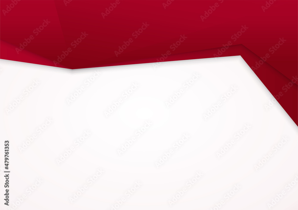Obraz premium Abstract red white and gold presentation background