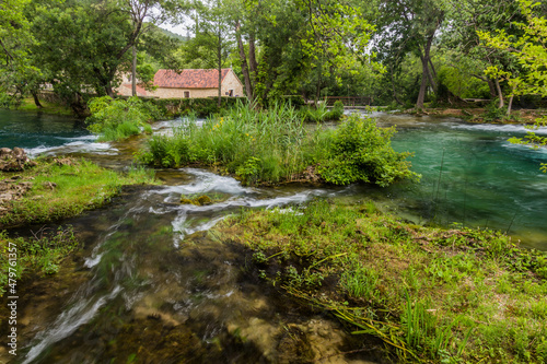 Krka river in Krka national park, Croatia