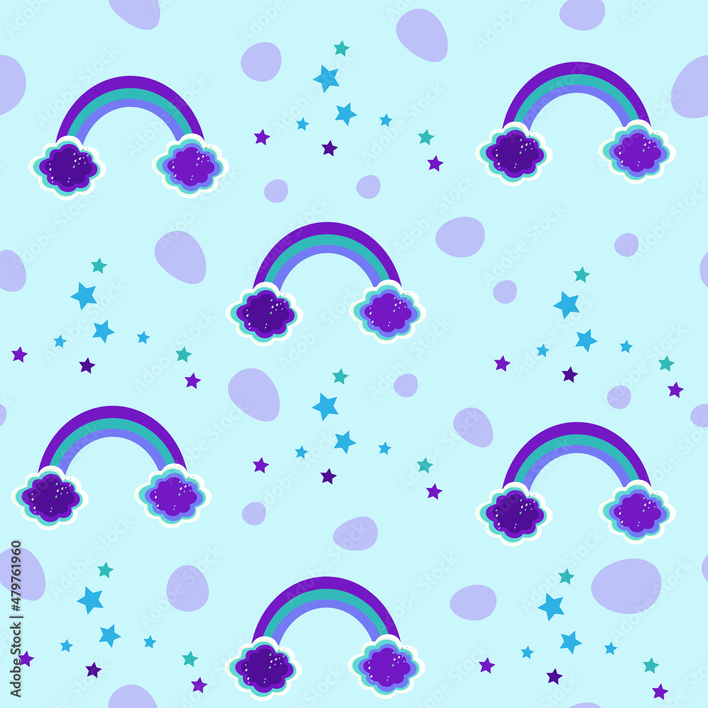 seamless pattern with rainbow seamless pattern with rainbow