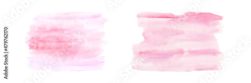 Abstract watercolor gradient pink purple isolated on white background