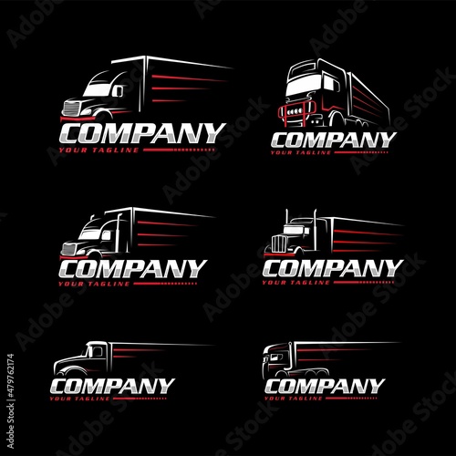 trucking outline logo