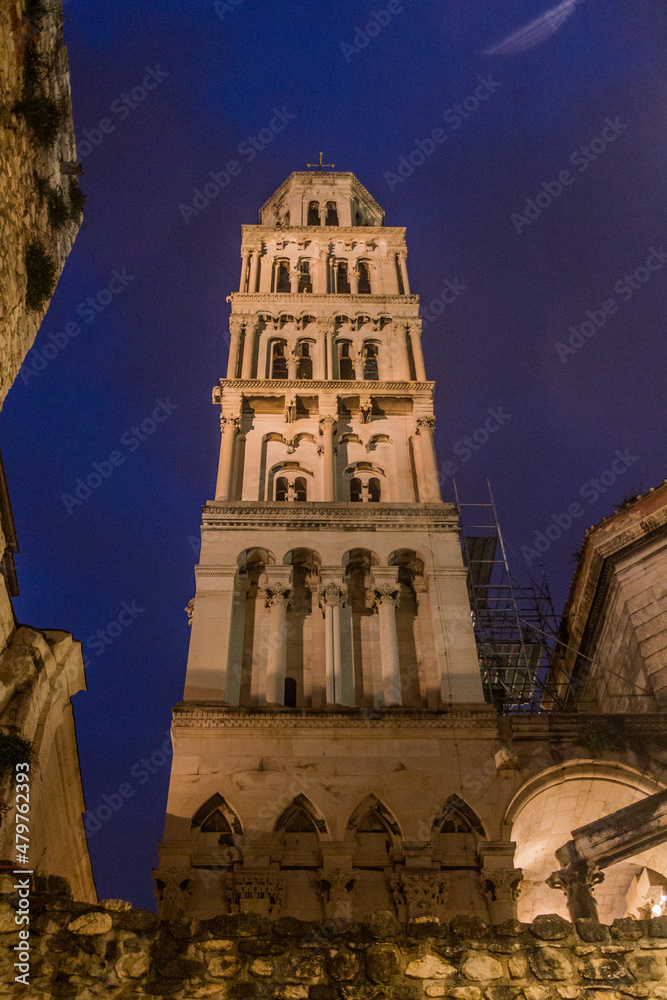 Fototapeta premium Saint Domnius Bell Tower in Split, Croatia