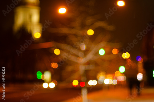 Blurred view background of lights