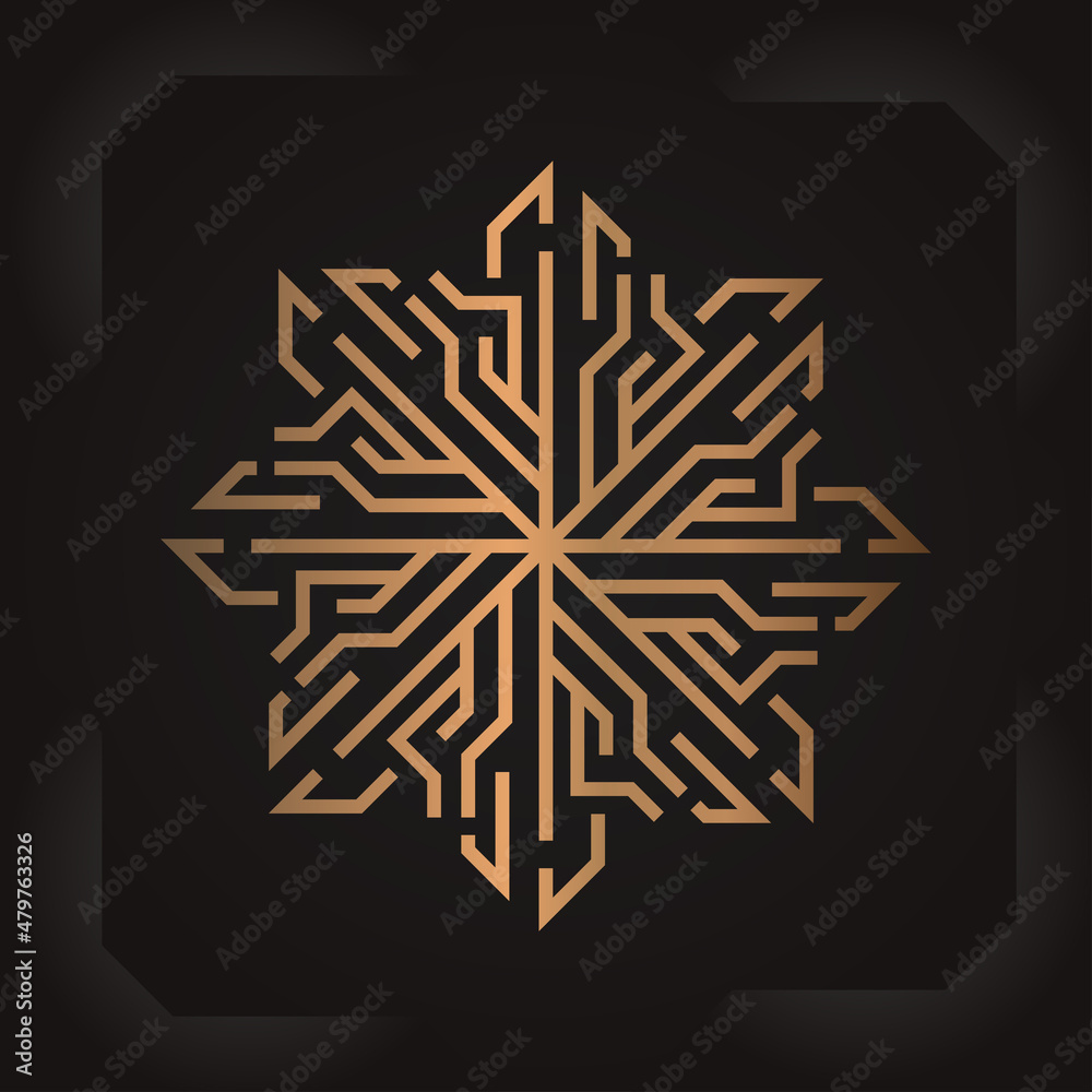 abstract golden geometric frames, packaging template f. Use for ad, poster, card, cover. Vector monogram design elements in trendy vintage and mono line style with space for text. abstract golden geometric frames, packaging template f. Use for ad, poster, card, cover. Vector monogram design elements in trendy vintage and mono line style with space for text.