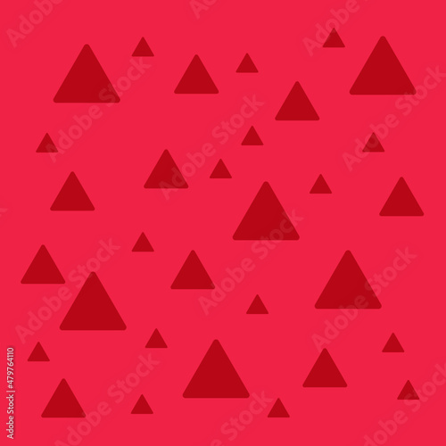 abstract cute seamless triangle shapes memphis pattern soft red background suitable for print clothing