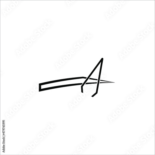 Eyebrow and tweezers icon vector illustration