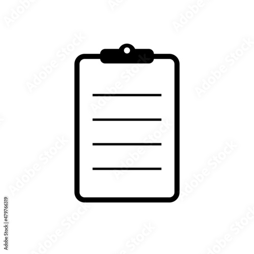 Clipboard line icon. Task document symbol