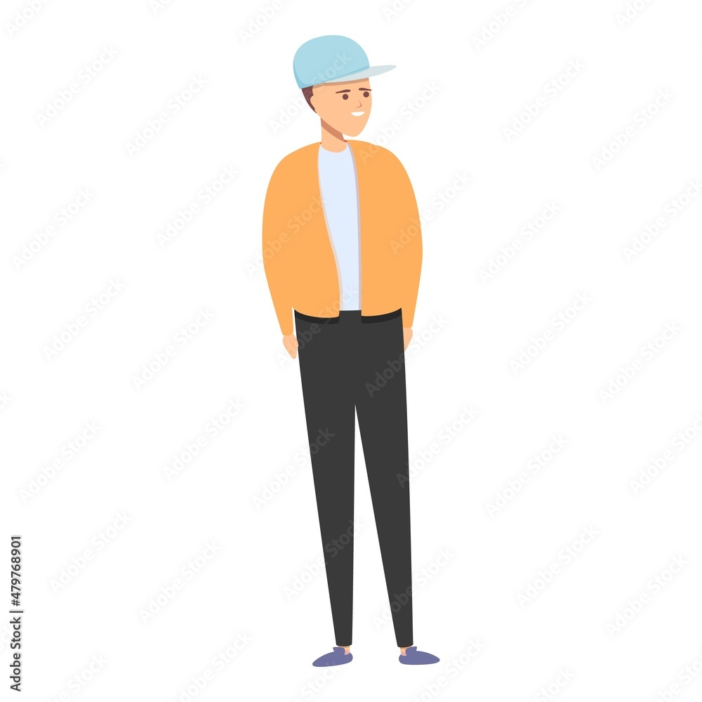 Street fashion boy icon cartoon vector. Cute kid. People shop Street fashion boy icon cartoon vector. Cute kid. People shop