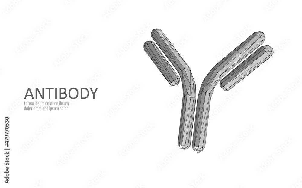 Antibody immunoglobulin coronavirus vaccine result. 3D medical infection model. Immunization COVID poster template. Blood test green pass certificate vector illustration Antibody immunoglobulin coronavirus vaccine result. 3D medical infection model. Immunization COVID poster template. Blood test green pass certificate vector illustration