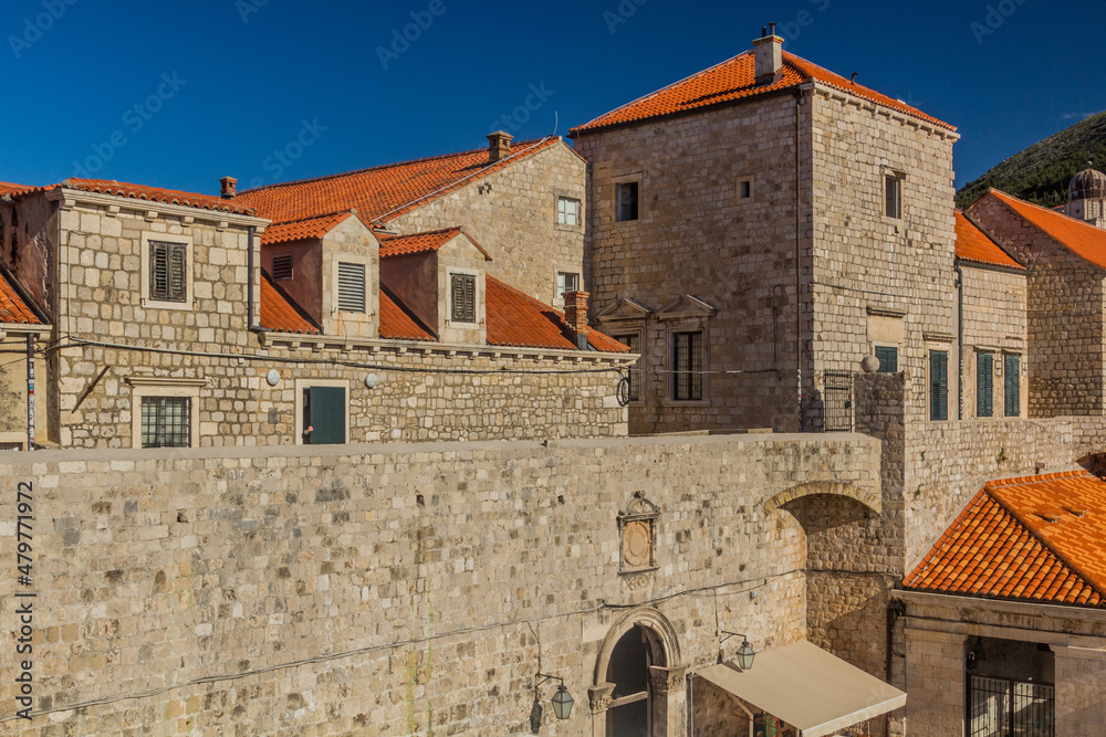 Typical stone houses of Dubrovnik, Croatia
