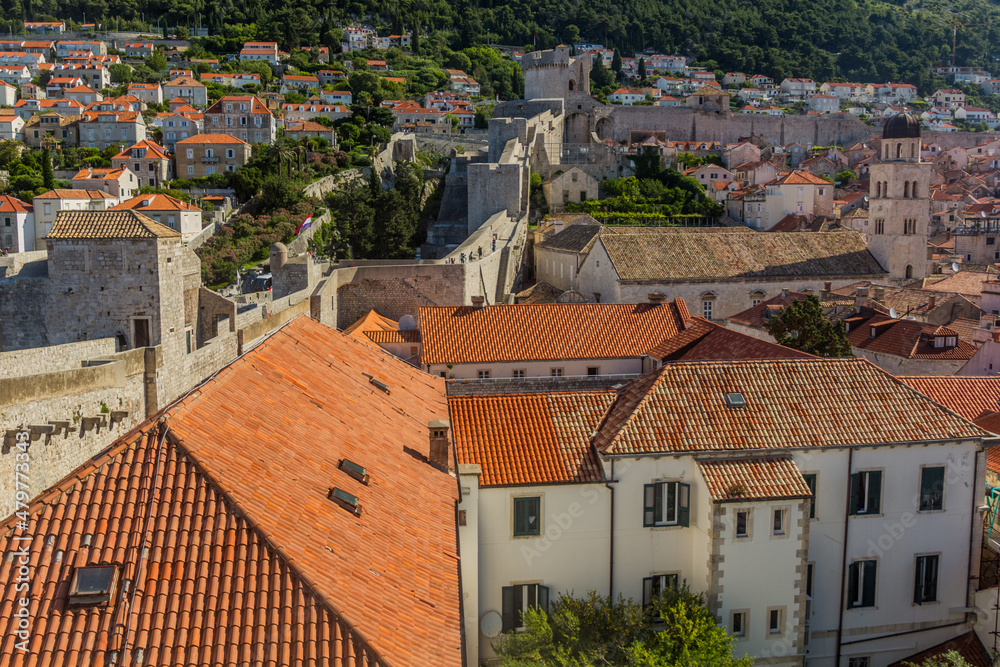 View of the old town of Dubrovnik, Croatia