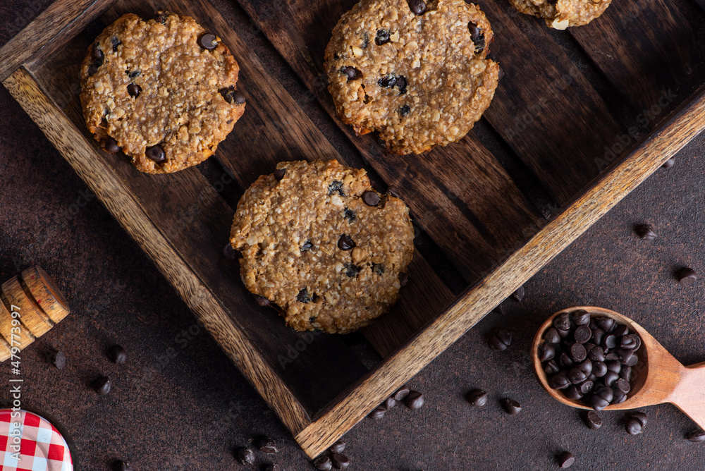 Fototapeta premium Oatmeal cookie