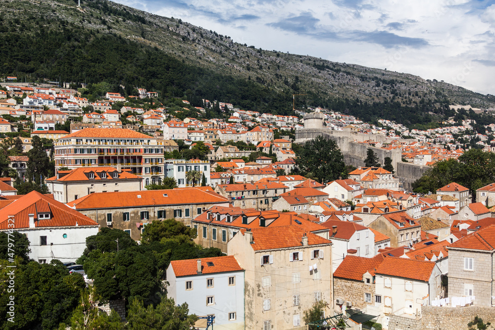 View of Dubrovnik town, Croatia