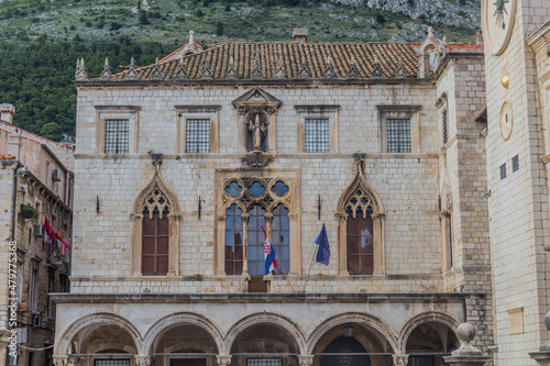 Sponza Palace in the old town of Dubrovnik, Croatia photo