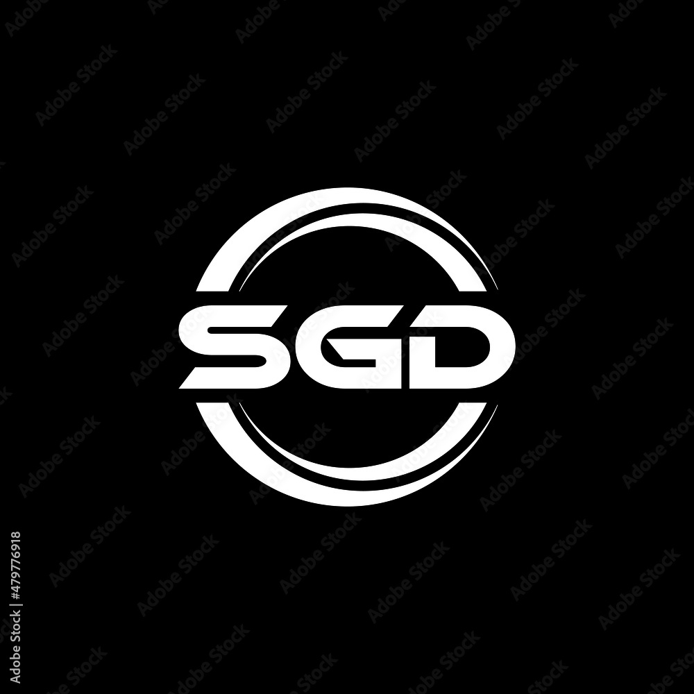 SGD letter logo design with black background in illustrator, vector logo modern alphabet font overlap style. calligraphy designs for logo, Poster, Invitation, etc. SGD letter logo design with black background in illustrator, vector logo modern alphabet font overlap style. calligraphy designs for logo, Poster, Invitation, etc.