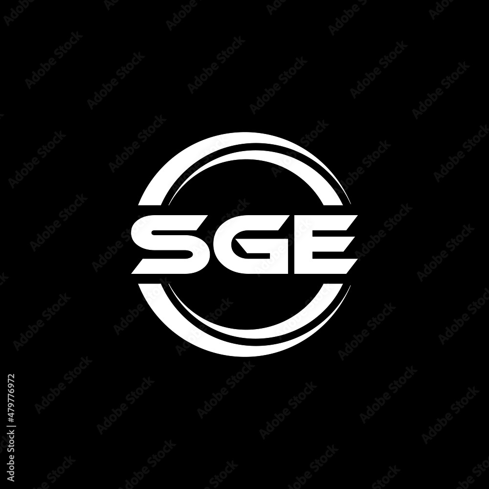 SGE letter logo design with black background in illustrator, vector logo modern alphabet font overlap style. calligraphy designs for logo, Poster, Invitation, etc. SGE letter logo design with black background in illustrator, vector logo modern alphabet font overlap style. calligraphy designs for logo, Poster, Invitation, etc.