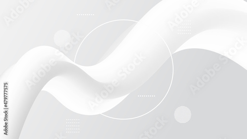 Abstract banner white and grey liquid flow modern fluid background. Shapes for cover poster, template landing page,coverbook. vector art illustration