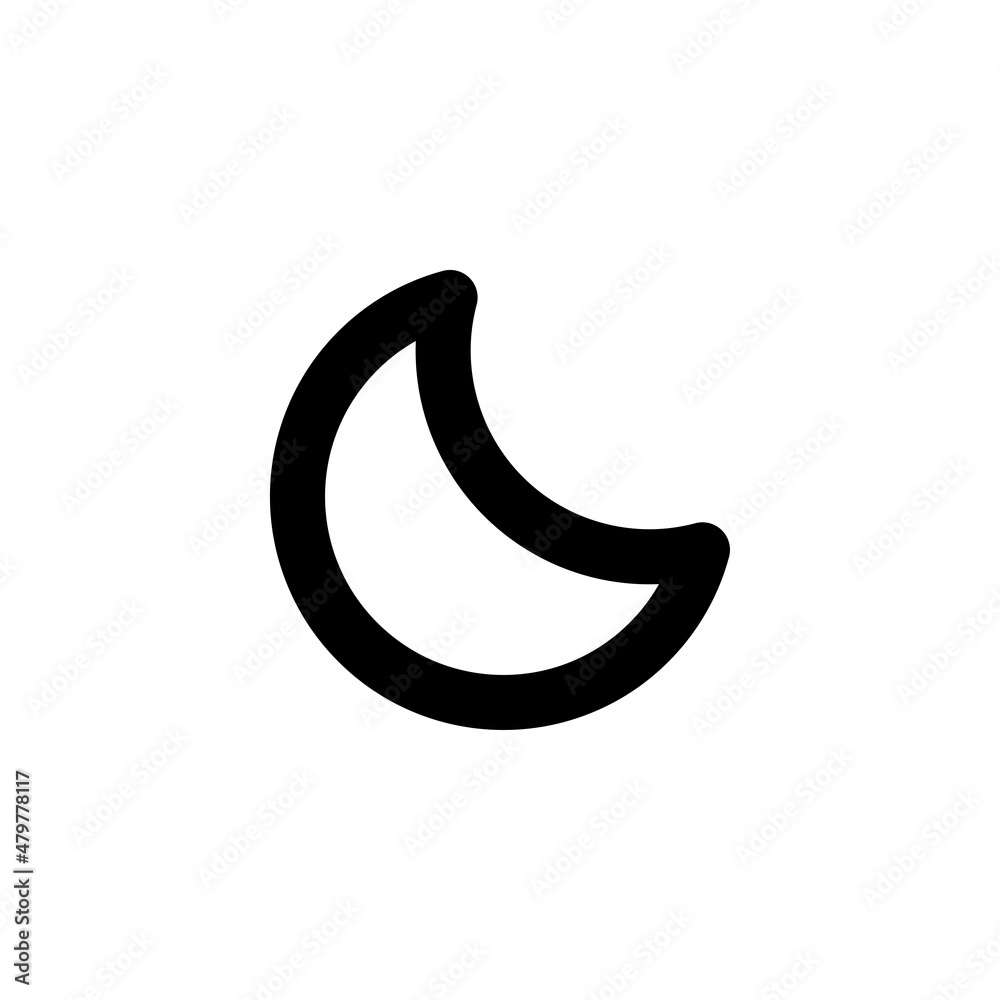 moon icon vector design template moon icon vector design template