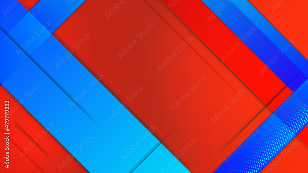 Modern red and blue abstract presentation background Modern red and blue abstract presentation background