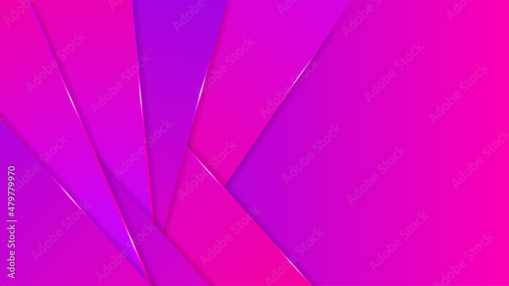 Fototapeta premium Geometric gradient pink purple Abstract Design Background
