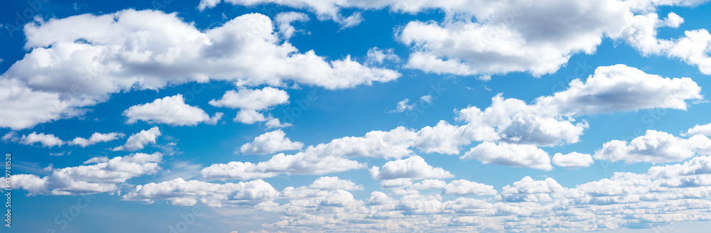 Blue sky with soft white clouds in sunny day Blue sky with soft white clouds in sunny day