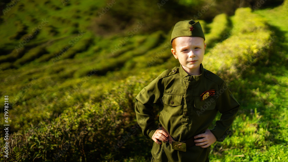 Children in military uniform of the USSR, Military children, Child soldiers,  Children in nature, a boy in military uniform Stock Photo | Adobe Stock