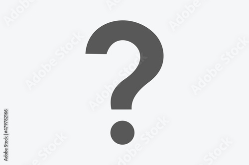 badge icon with a question sign on white background for website, application, printing, document, poster design, etc. vector EPS10