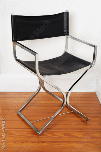 Vintage Chrome Directors Chair photo