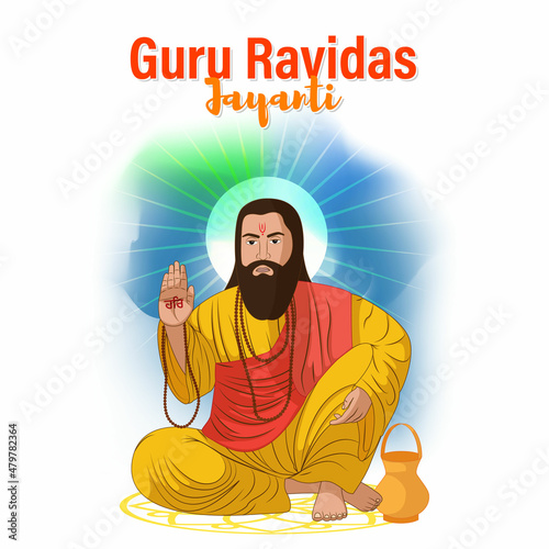 Vector illustration concept of Guru Ravidass Jayanti