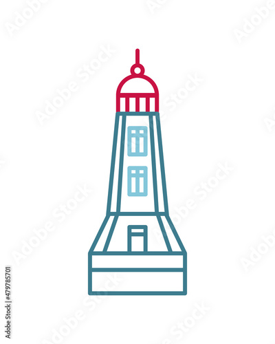 lighthouse line icon