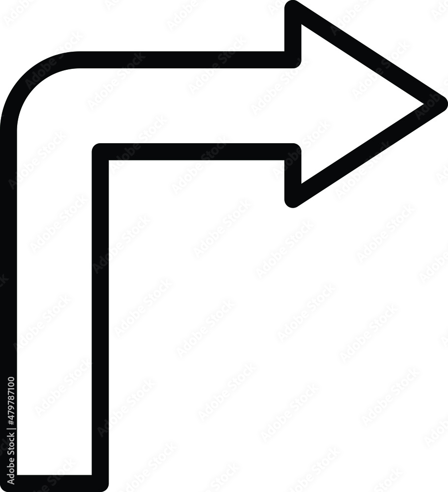 Turn Vector Icon Design Illustration Turn Vector Icon Design Illustration