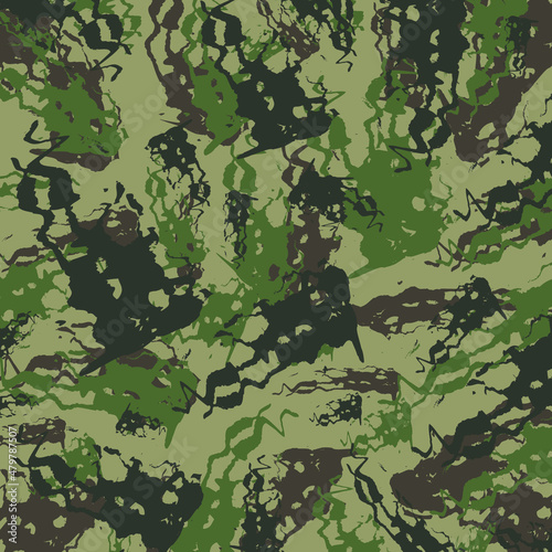 abstract brush woodland wild jungle leaves battlefield terrain abstract camouflage stripes pattern military background suitable for print clothing