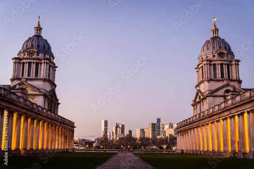 Fotografie, Tablou The Old Royal Naval College is the architectural centrepiece of Maritime Greenwi