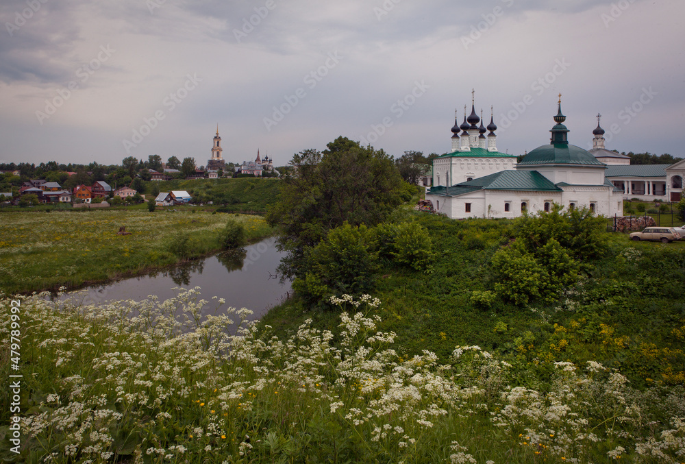 Ancient temples and monasteries of the city of Suzdal. Russia