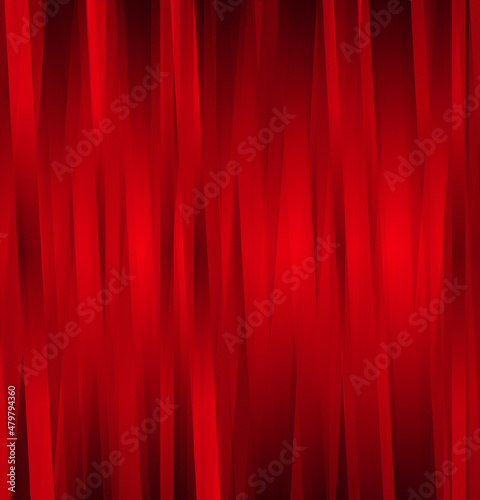 Red Long Stripes. Red stripes of ribbon, elegant illustration.