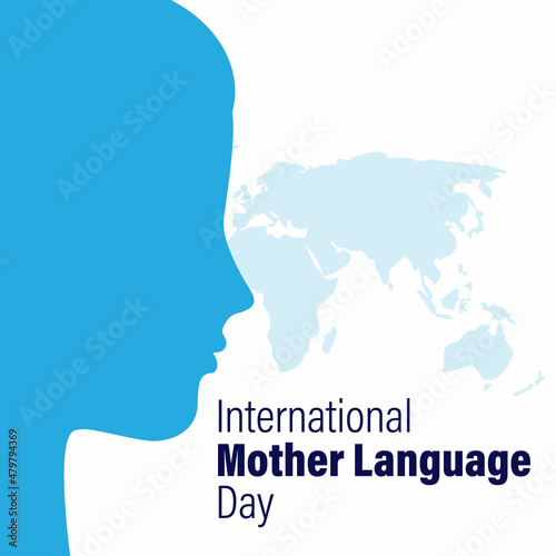 international mother language day vector illustration.