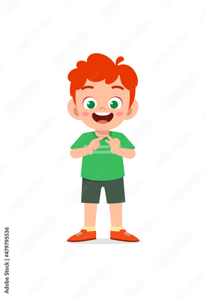 cute little boy study math with counting finger cute little boy study math with counting finger