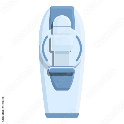 Breast cancer machine icon cartoon vector. Mammography doctor. Medical screening