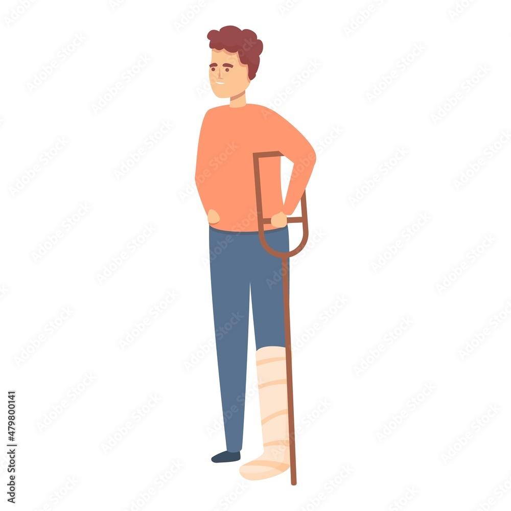 Injury insurance icon cartoon vector. Accident. Employee compensation